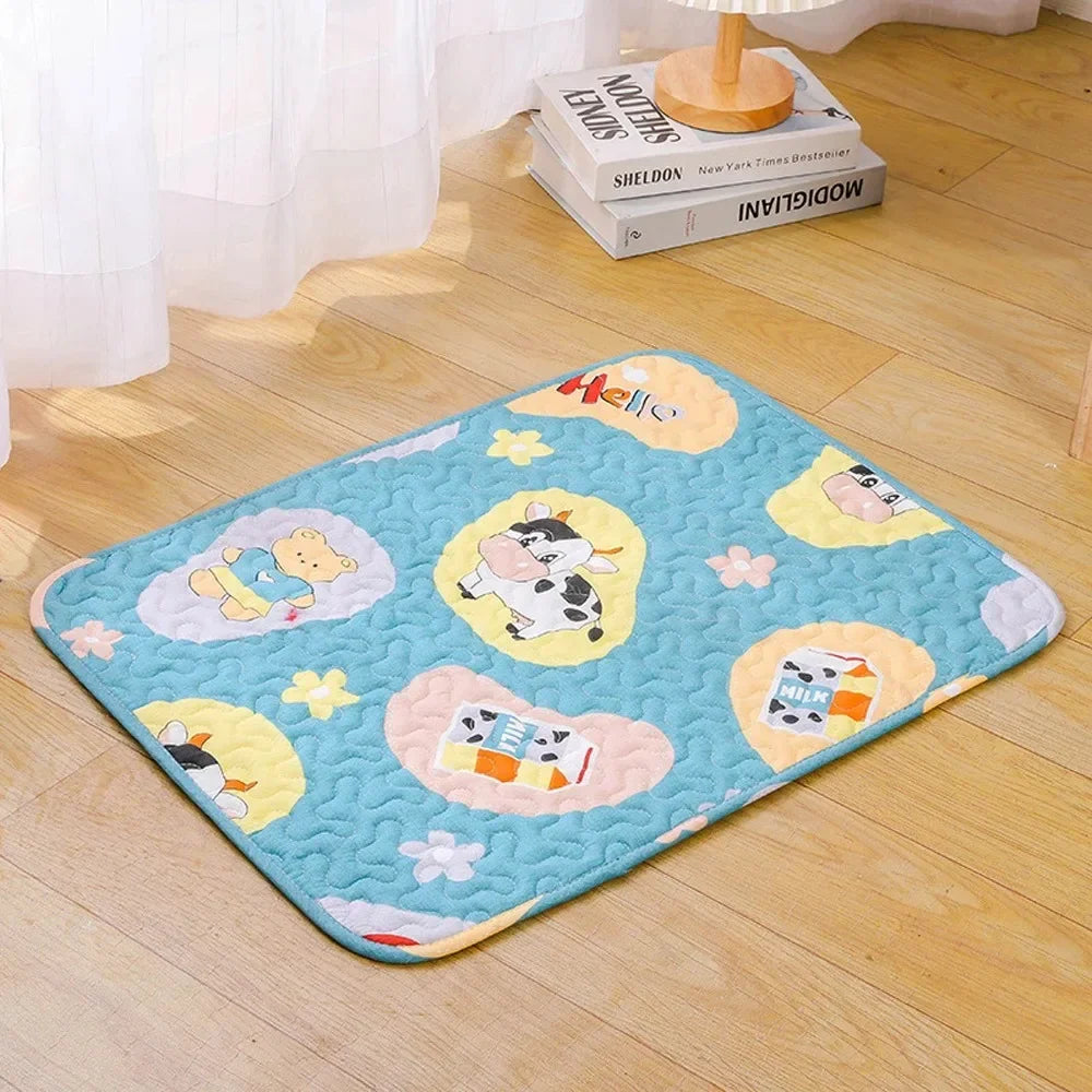 Cooling Ice Silk Pet Bed Mat For Dogs And Cats Moisture Proof
