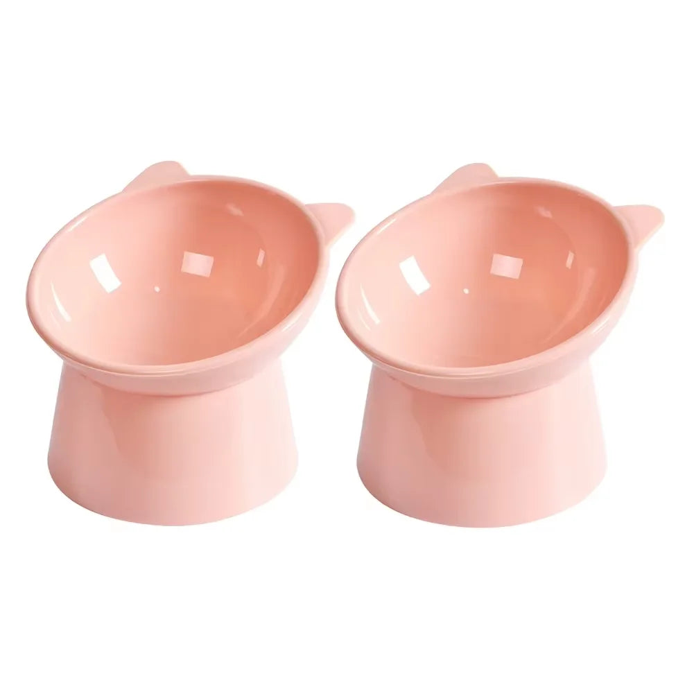 Diamri Tilted Elevated Cat Food Bowl Ergonomic Anti Vomit