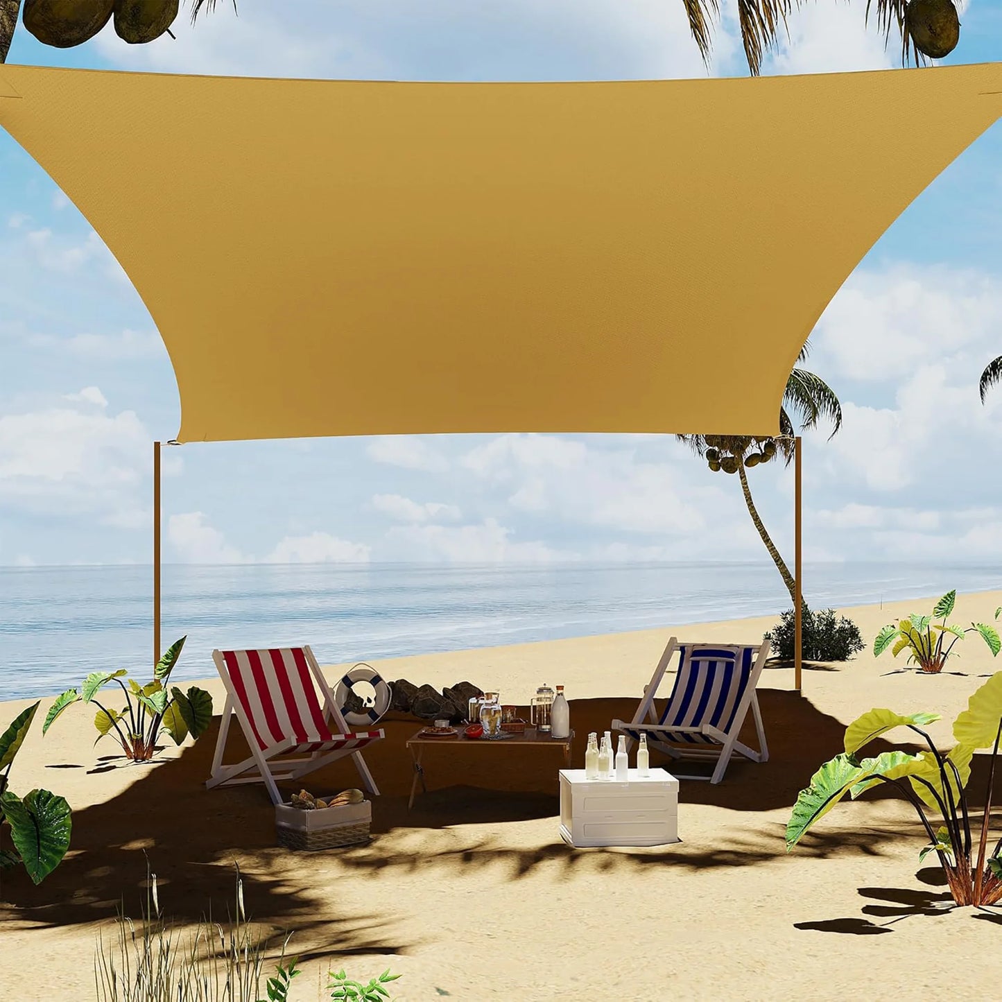 HiMISS Sun Shade Sail UV Block Outdoor Canopy For Patio
