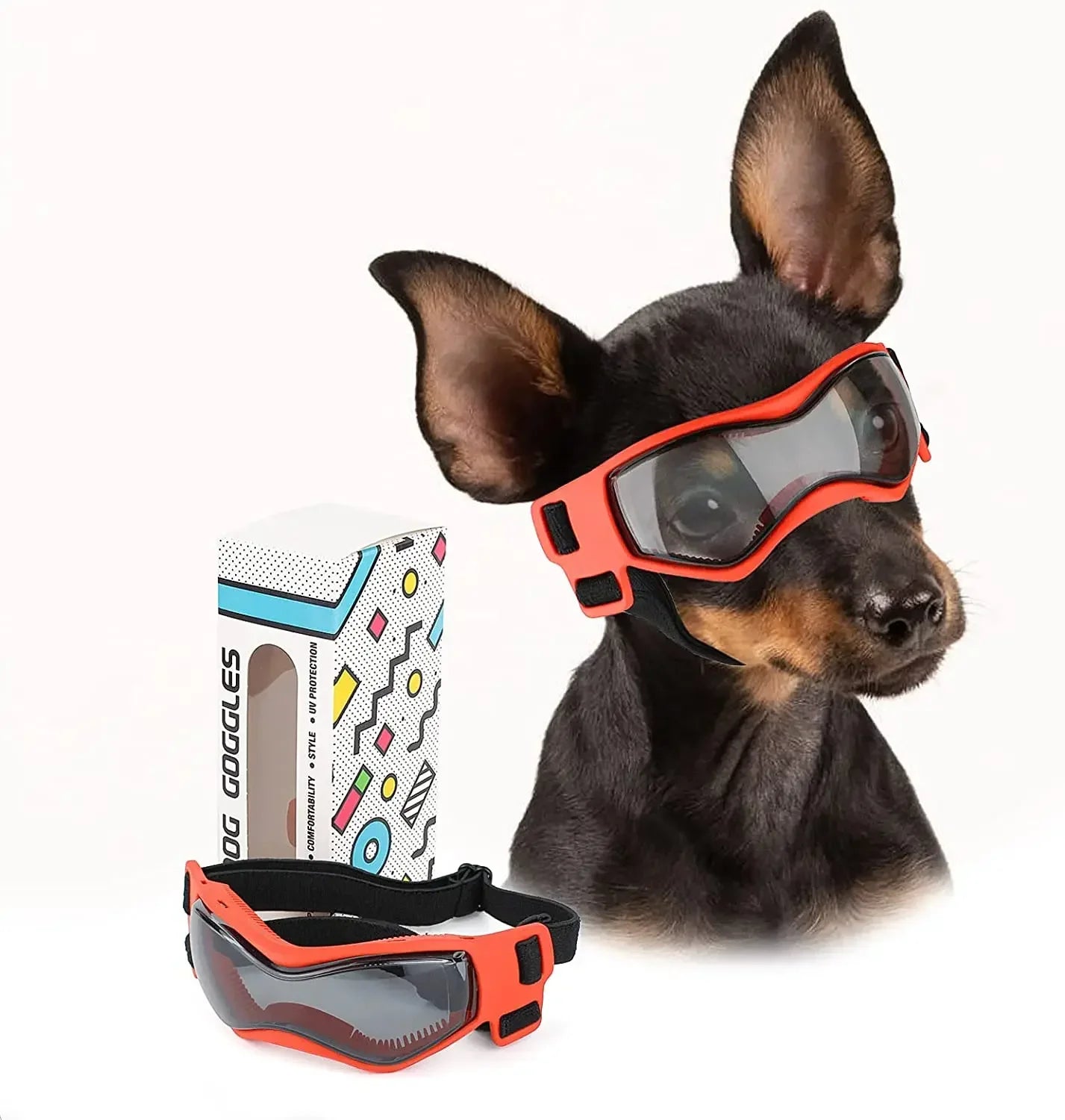ATUBAN Dog Goggles Small Breed UV Protection Eyewear