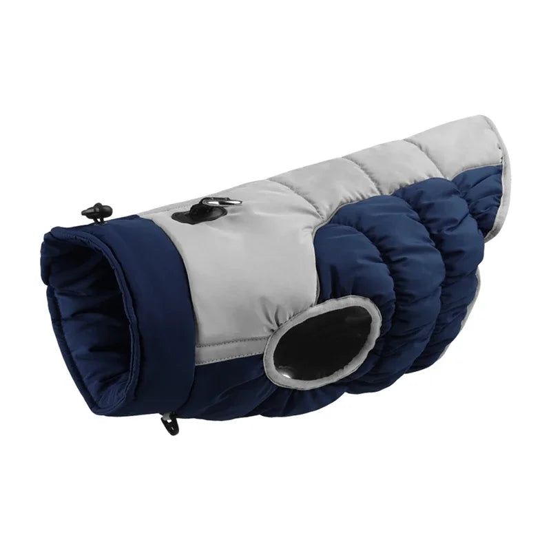 NONECN Winter Dog Coat With Reflective Strip Hoodie Waterproof Windproof