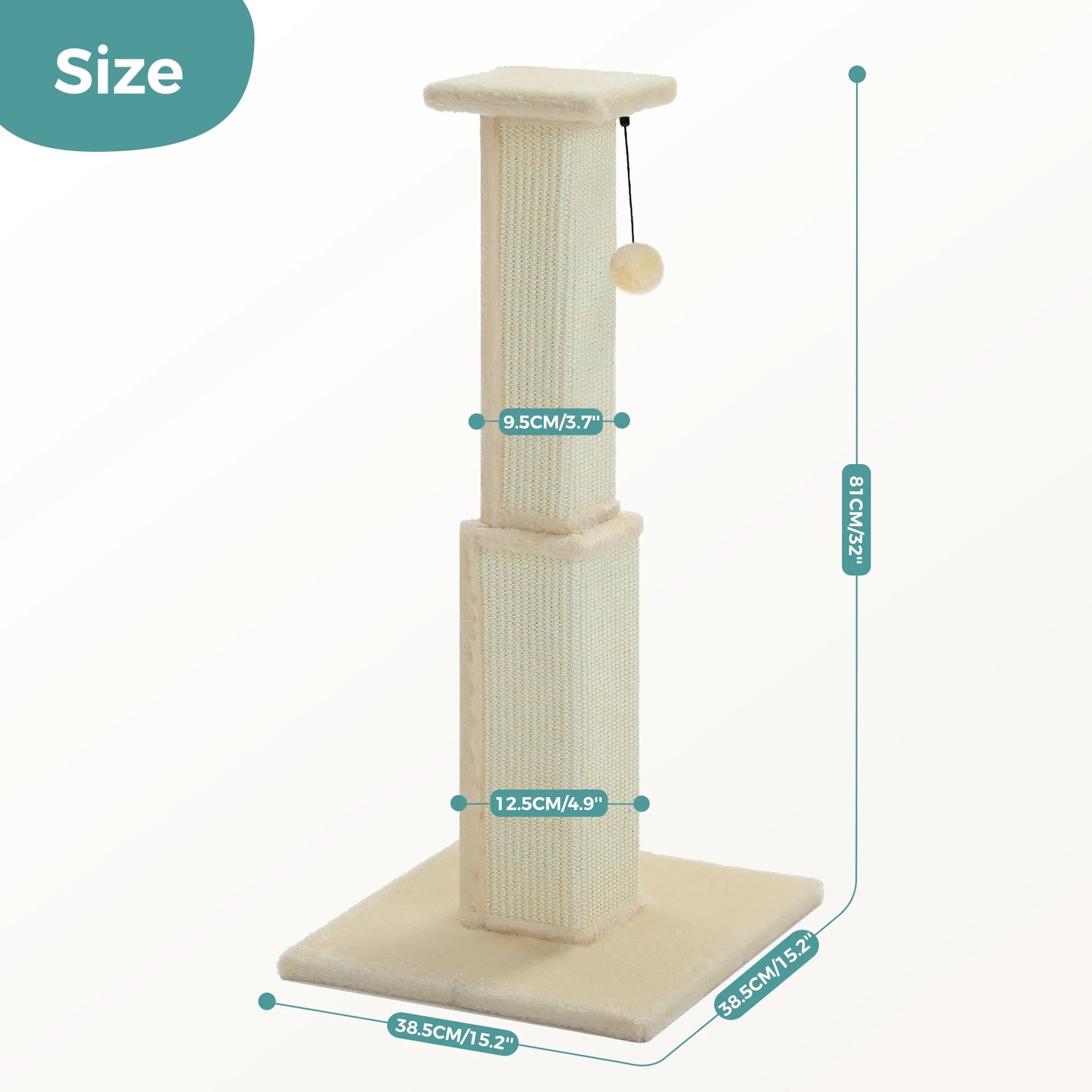 PAWZ Road Cat Scratching Post For Indoor Cats Ultimate