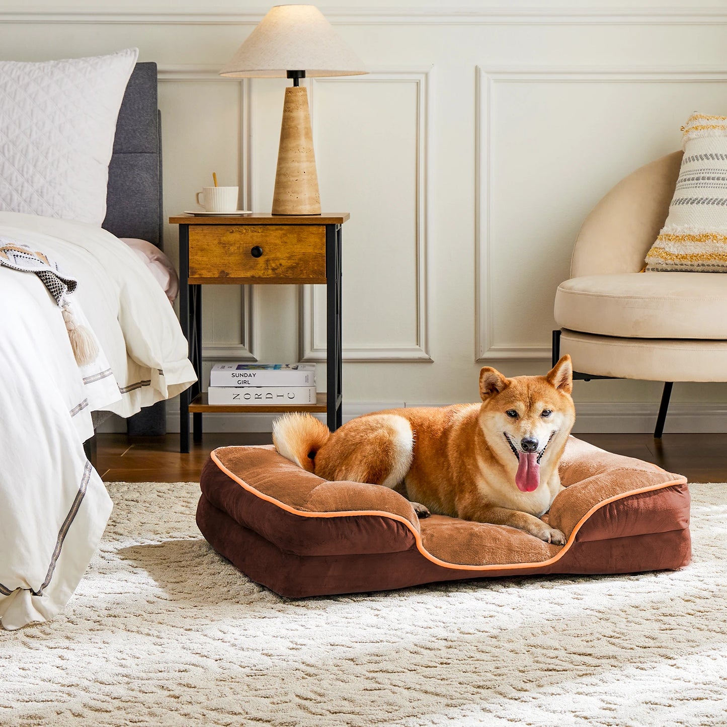 JHK Orthopedic Memory Foam Pet Bed For Dogs And Cats