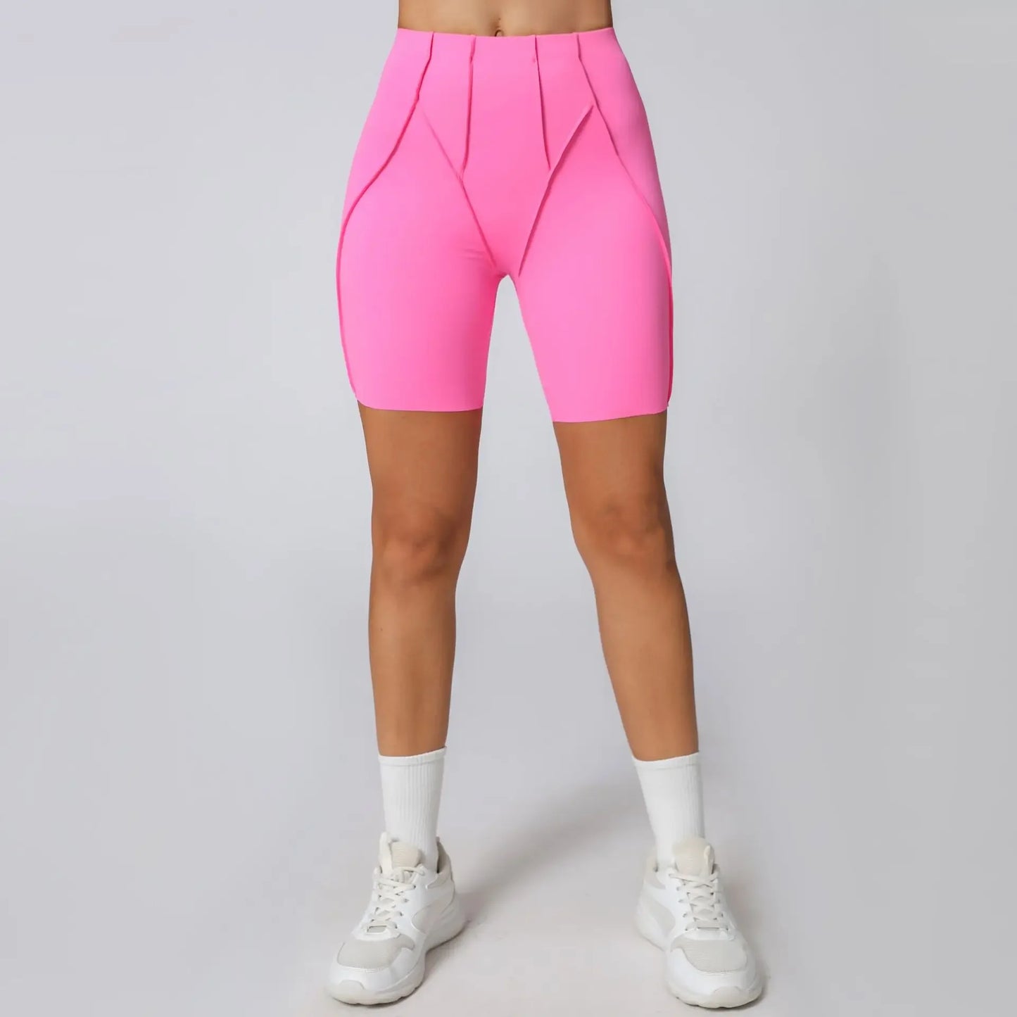 HANRANCN Seamless Yoga Shorts High Waist Quick Dry For Women
