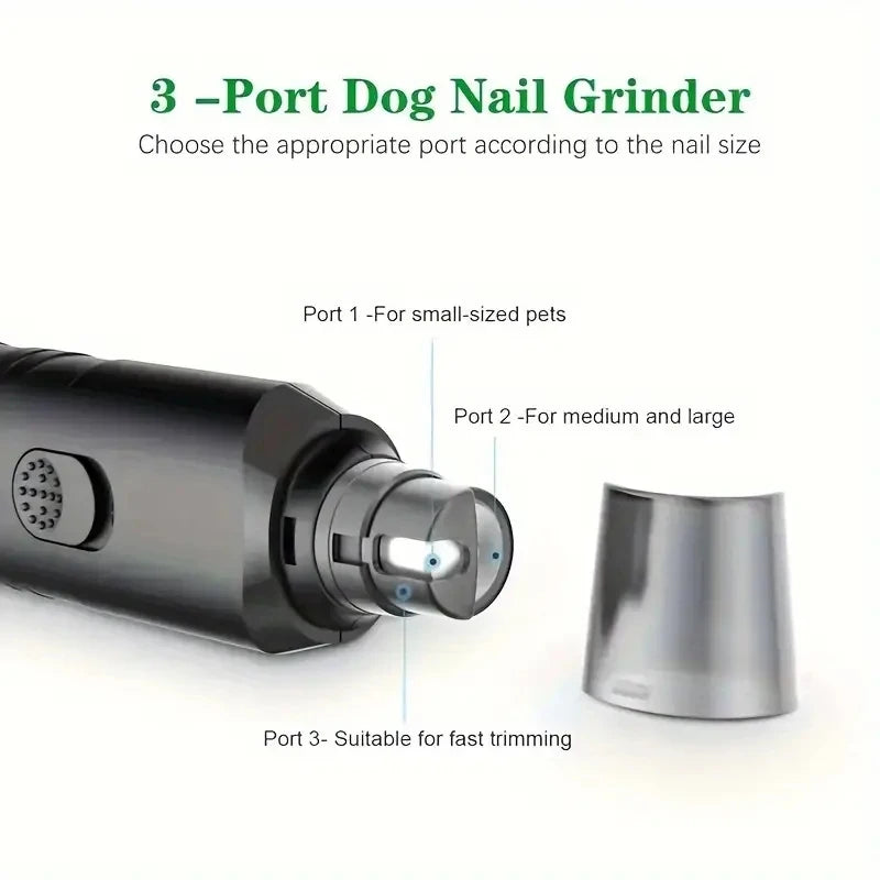 Pet Nail Grinder Cordless Electric Clippers for Dogs and Cats