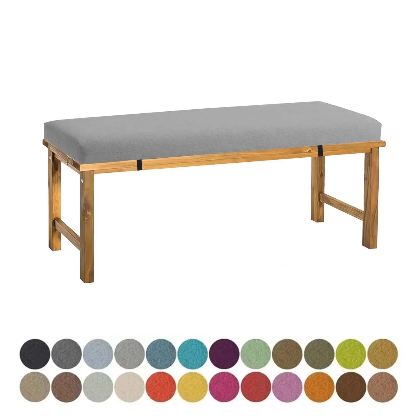 Custom Bench Cushion with Locks And Buckles Long Mattress Sofa Chair Seat Pad Decor Garden Shoe Box Bay Window Pad Swings Pillow