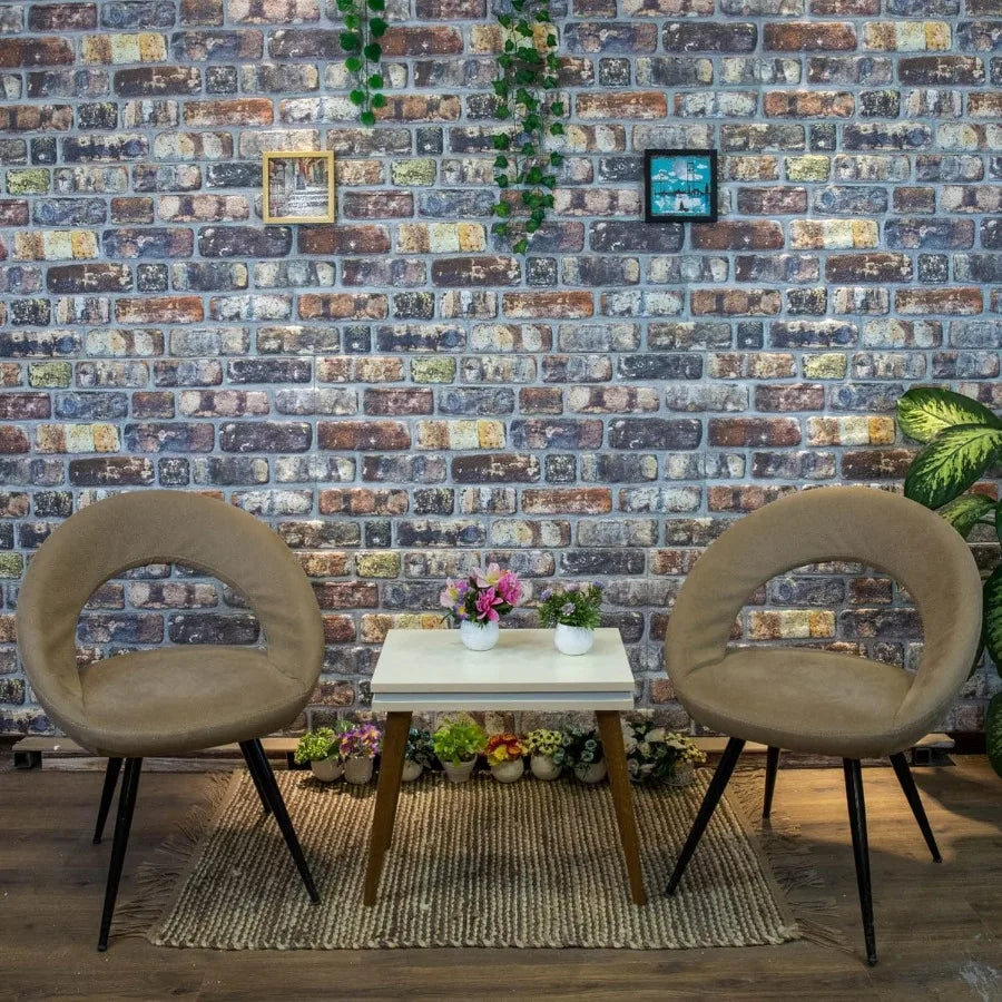 3D Wall Panels Faux Brick - Multicolored Stone Look Cladding with Styrofoam Facing for Living Room Kitchen Bathroom Balcony Bed