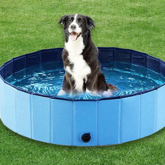 PETRAVEL Foldable Dog Pool For Large Dogs Durable Bath Tub