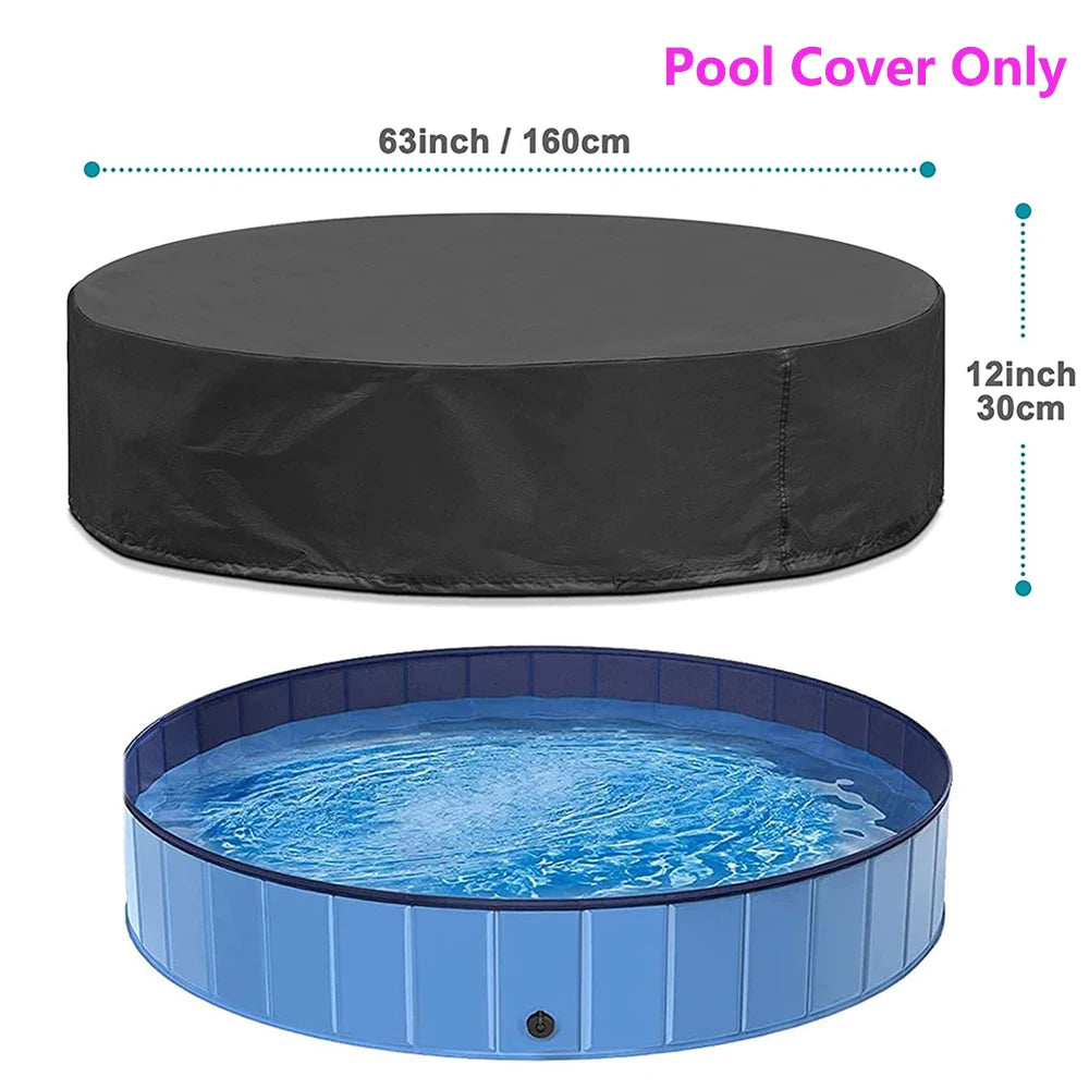 PETRAVEL Foldable Dog Pool For Large Dogs Durable Bath Tub
