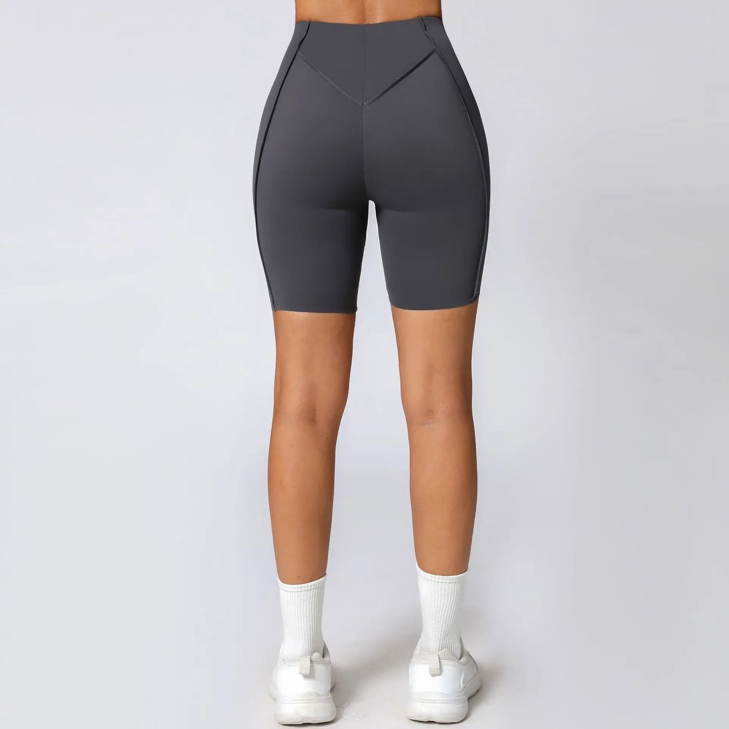 HANRANCN Seamless Yoga Shorts High Waist Quick Dry For Women