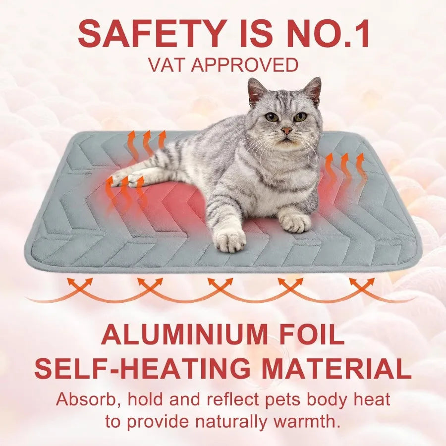 Self Warming Pet Bed Mat For Indoor Outdoor Cats Dogs