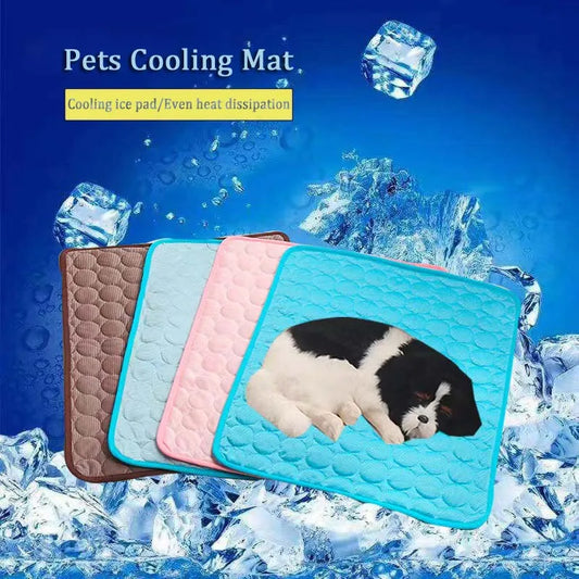 DZOMNOK Summer Dog Cooling Mat Breathable Ice Pad For Pets