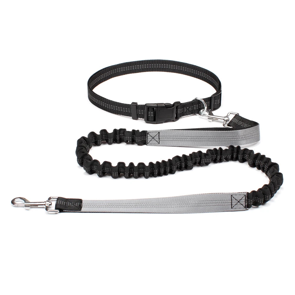 Adjustable Hands Free Dog Leash Waist Belt Chest Strap