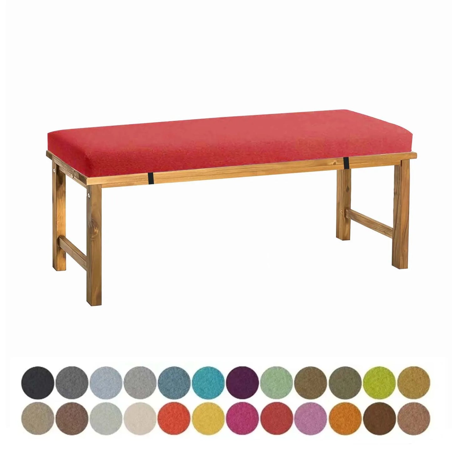 Custom Bench Cushion with Locks And Buckles Long Mattress Sofa Chair Seat Pad Decor Garden Shoe Box Bay Window Pad Swings Pillow