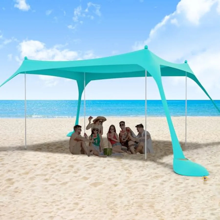 Beach Tent Sun Shelter UPF50 Plus Easy Setup Outdoor Canopy