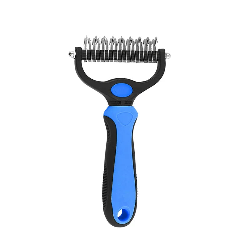 Deshedding Brush for Dogs and Cats Self Cleaning Grooming Tool