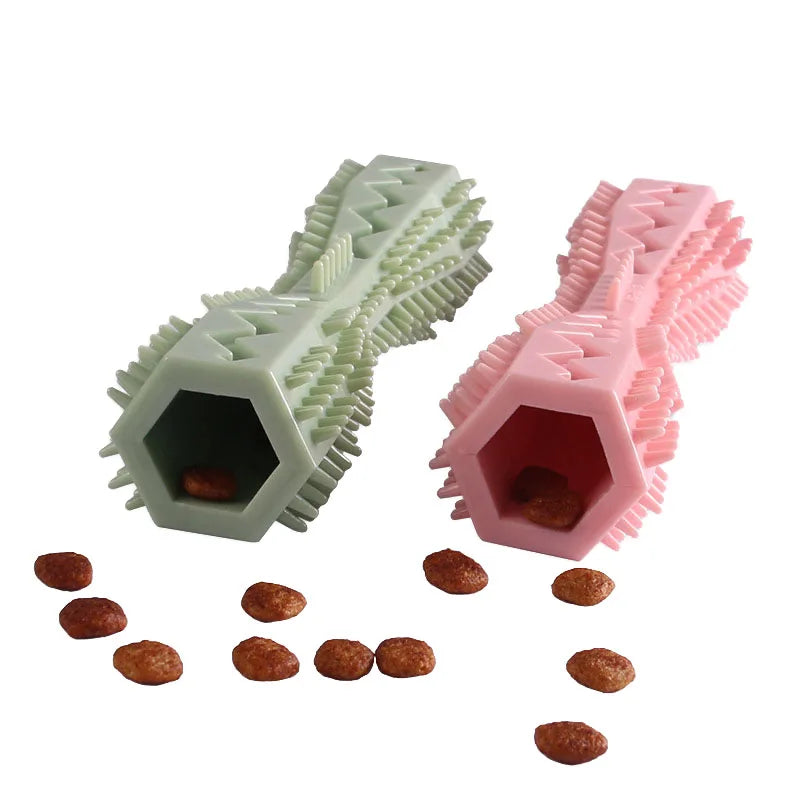 Durable Dog Chew Toy Rubber Toothbrush For Gentle Gum Massage