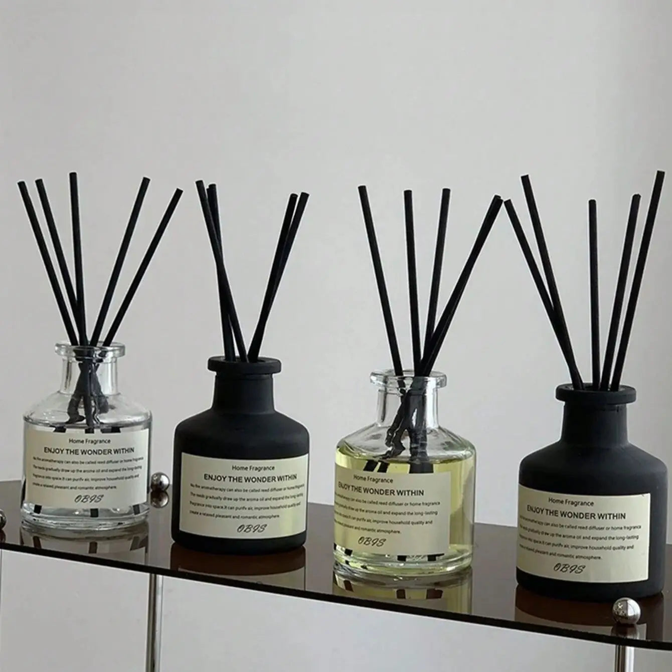 Flameless Freesia Jasmine Reed Diffuser For Home Fragrance