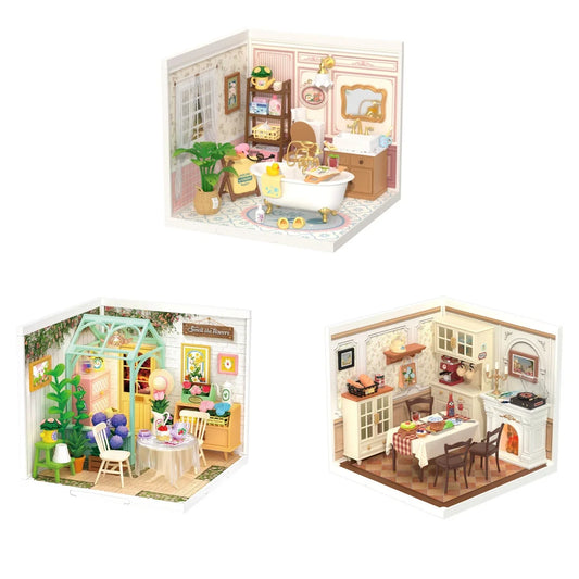 Rolife Super Creator Model Pop Bubble Bathroom Dollhouse Building Kit