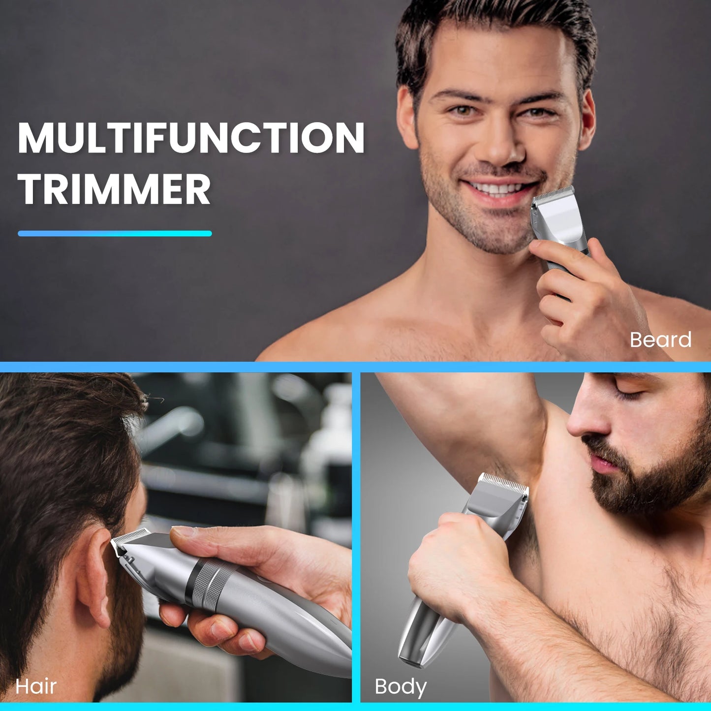 Sejoy Electric Hair Clippers Professional Kit USB Rechargeable Beard Trimmer