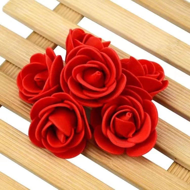 Foam Rose Head Artificial Flowers for Wedding and DIY Decor