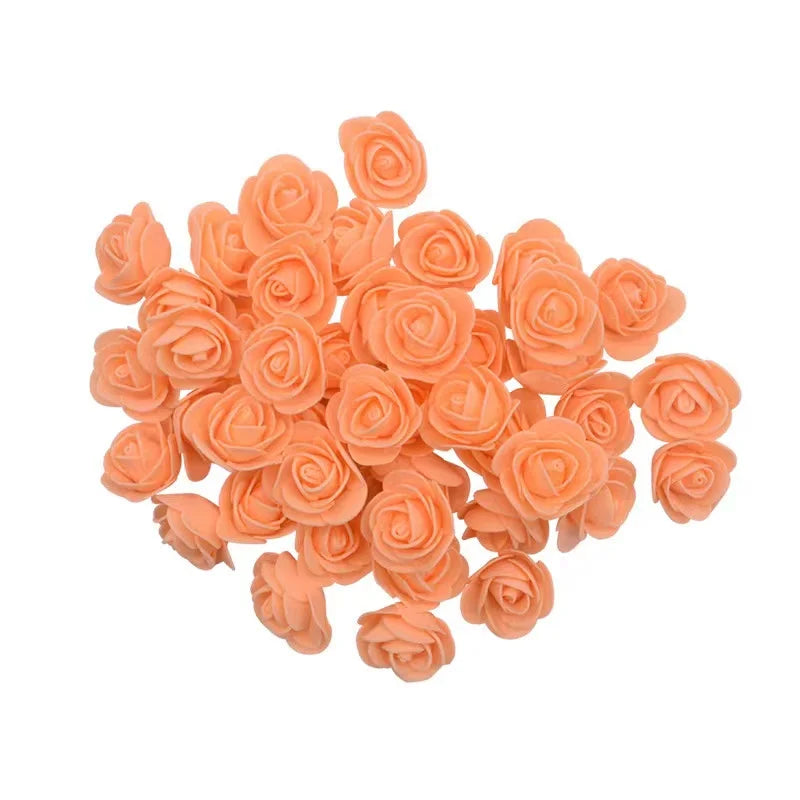 Foam Rose Head Artificial Flowers for Wedding and DIY Decor