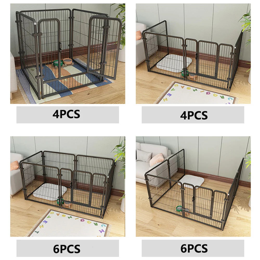Foldable Dog Fence Playpen For Pets Heavy Duty Cage