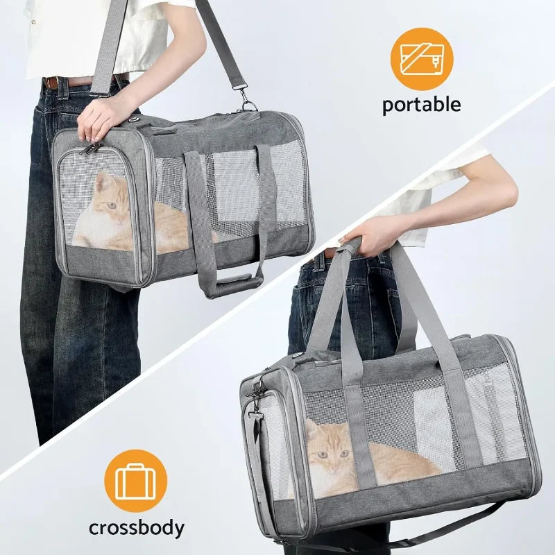 Airline Approved Pet Carrier Backpack For Cats And Dogs