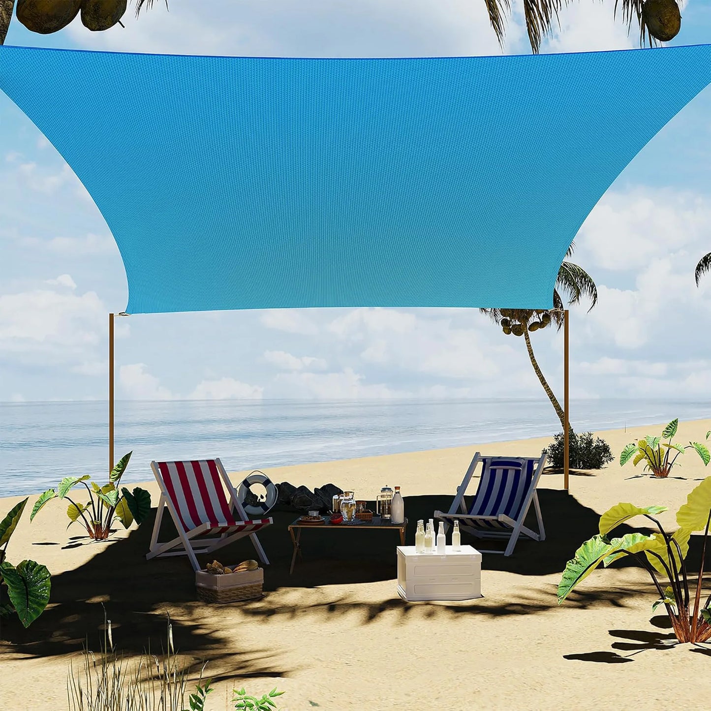 HiMISS Sun Shade Sail UV Block Outdoor Canopy For Patio