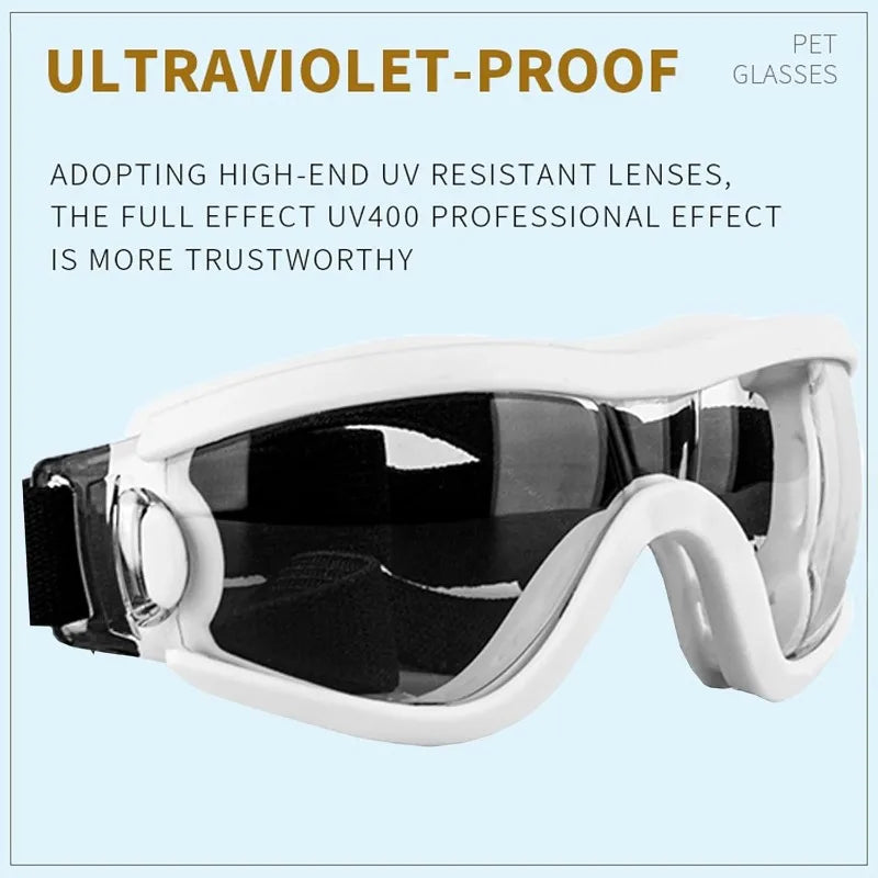 Pet Dog Sunglasses UV Resistant Windproof Goggles Outdoor Use