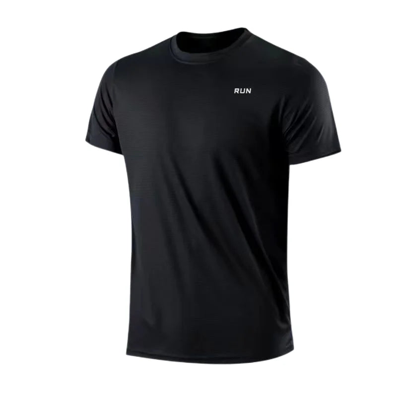 Quick Dry Short Sleeve Gym Tee Moisture Wicking Lightweight