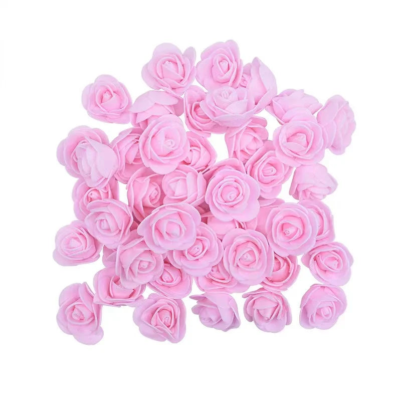 Foam Rose Head Artificial Flowers for Wedding and DIY Decor