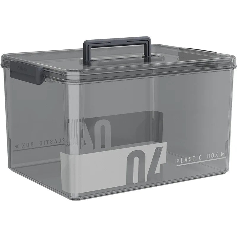 Household transparent large-capacity storage box, family medical box, multi-layer medicine box, portable medicine storage box