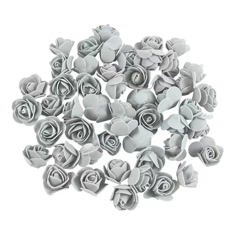 Foam Rose Head Artificial Flowers for Wedding and DIY Decor