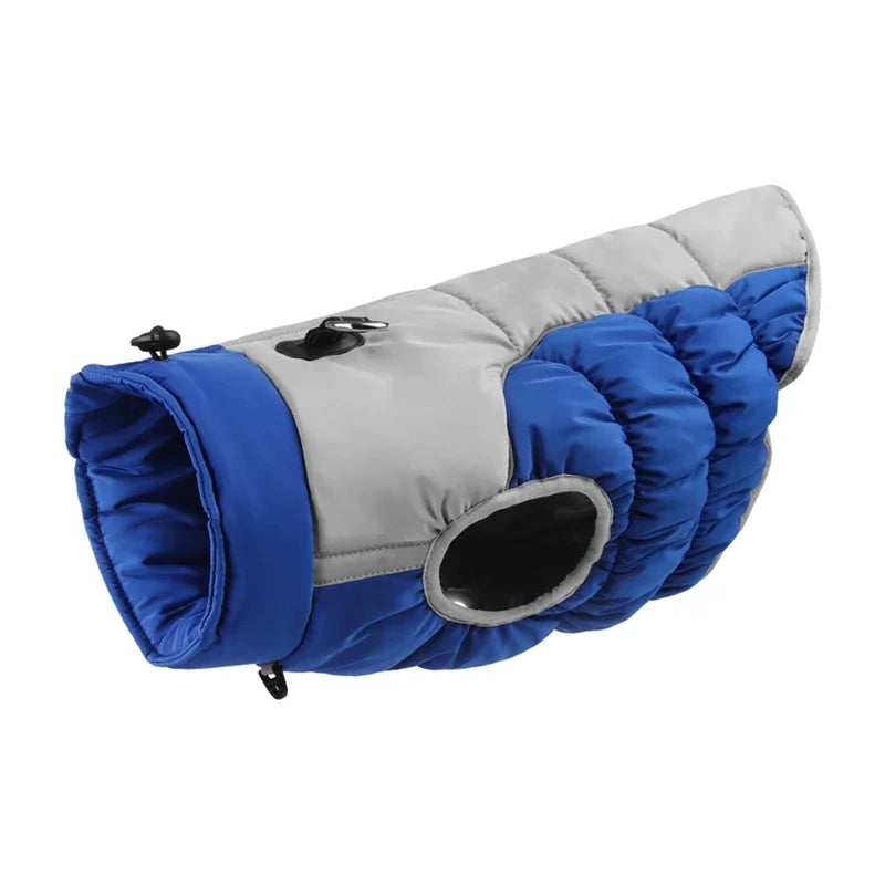 NONECN Winter Dog Coat With Reflective Strip Hoodie Waterproof Windproof