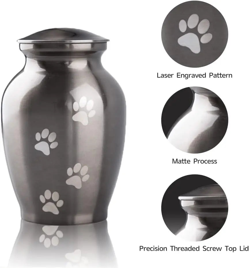 Memorial Pet Urns For Dogs And Cats Paws Engraving Keepsake