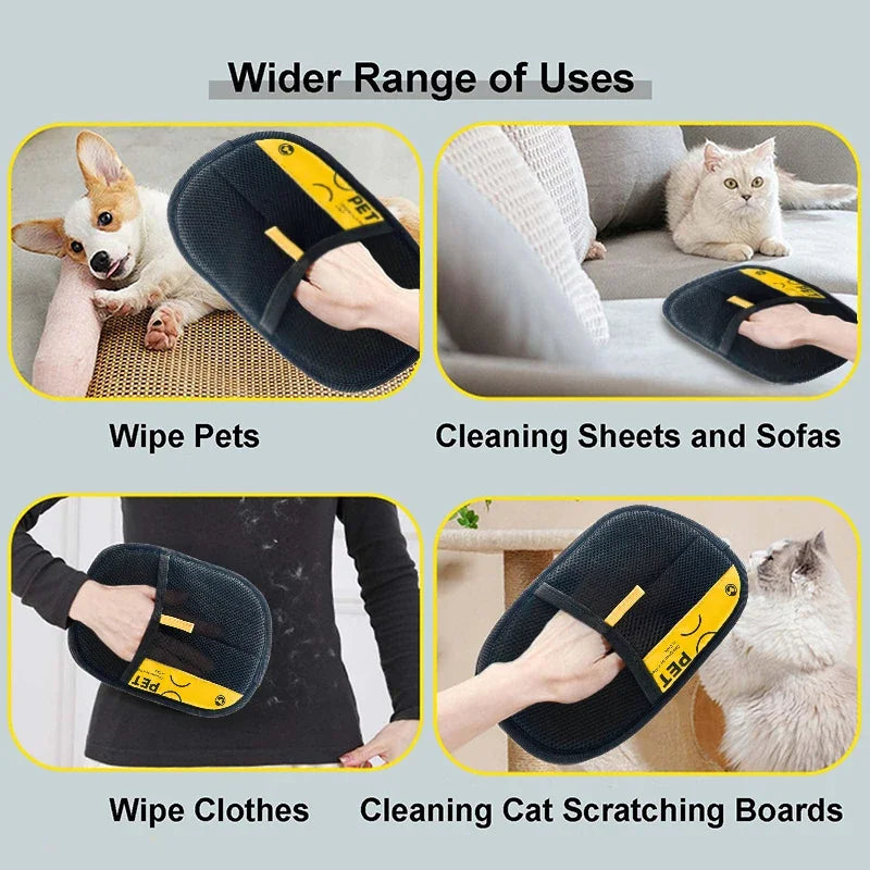 Pet Hair Remover Gloves Electrostatic Roller For Cats And Dogs