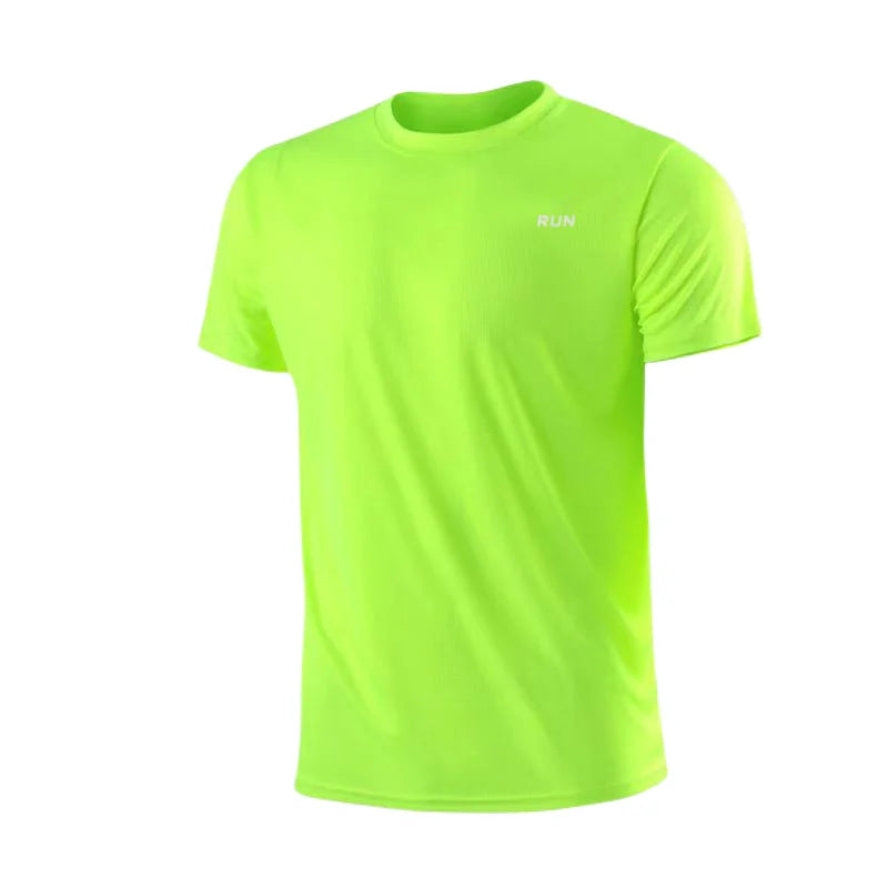 Quick Dry Short Sleeve Gym Tee Moisture Wicking Lightweight