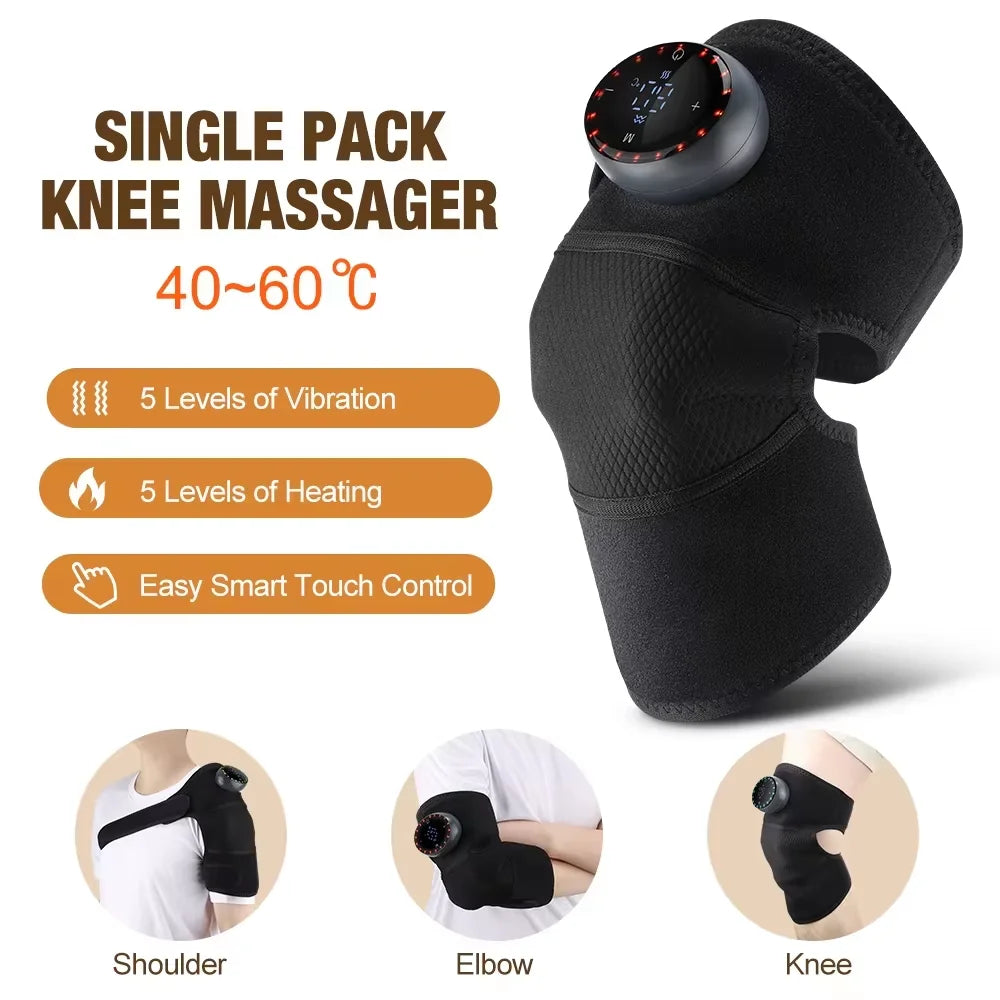 PASTSKY Electric Heating Shoulder Brace With LED Display Vibration Massage