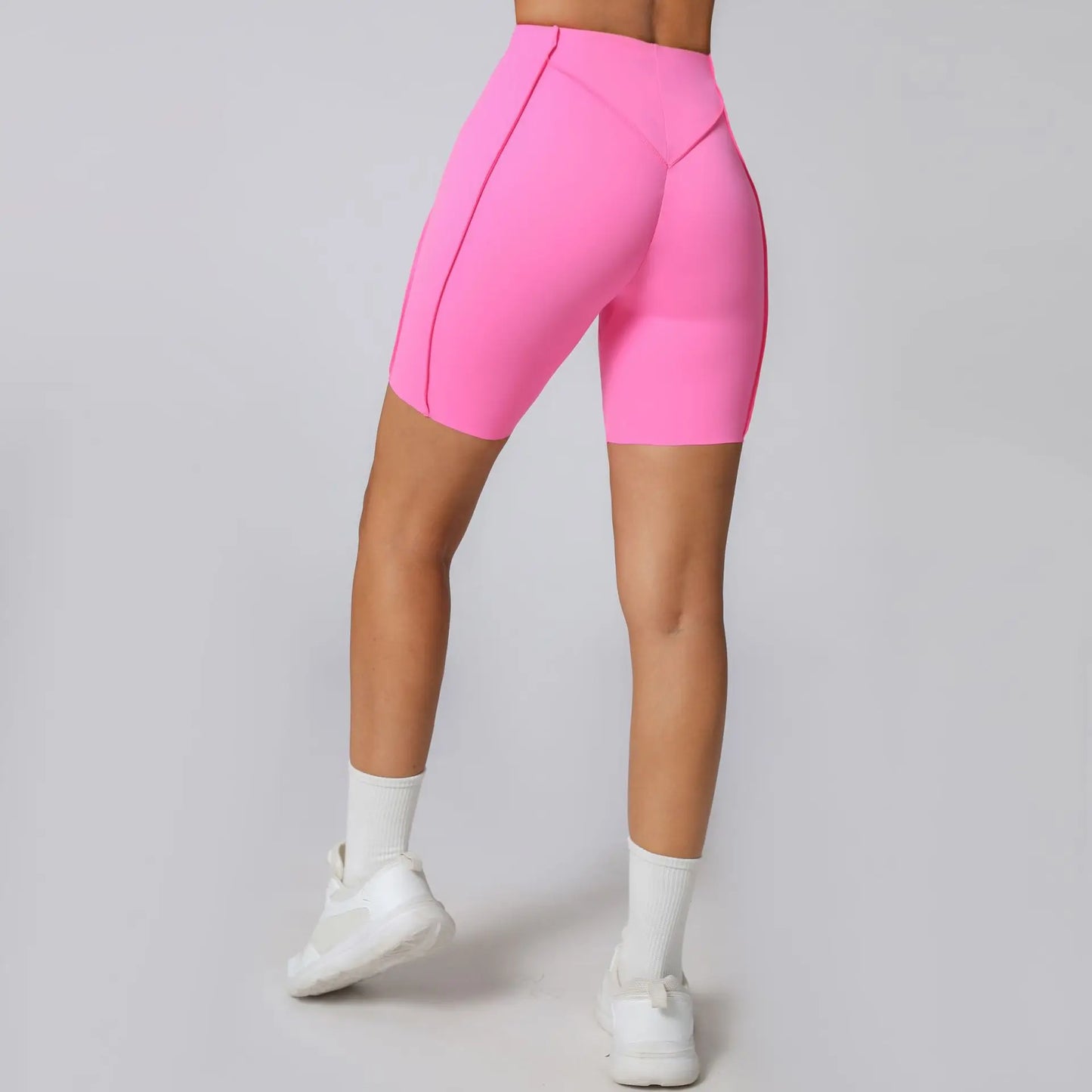 HANRANCN Seamless Yoga Shorts High Waist Quick Dry For Women