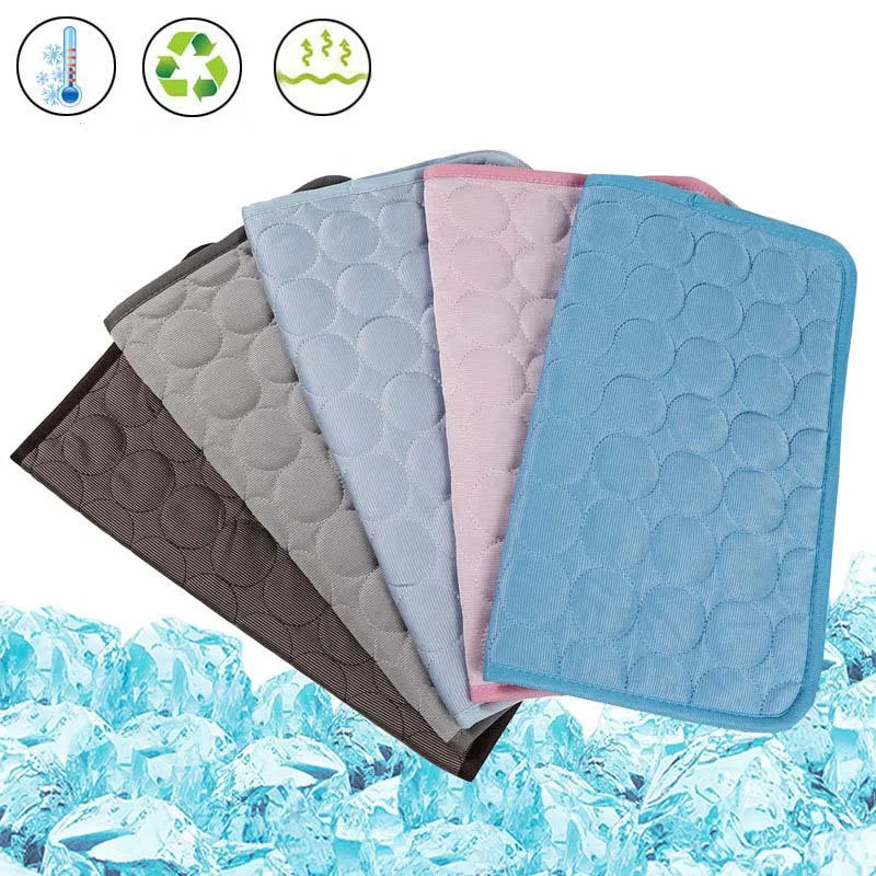 DZOMNOK Summer Dog Cooling Mat Breathable Ice Pad For Pets
