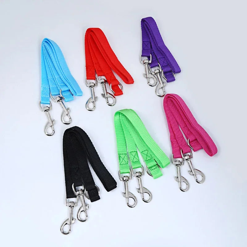 Double Twin Dual Coupler Dog Leash for Two Dogs Lead