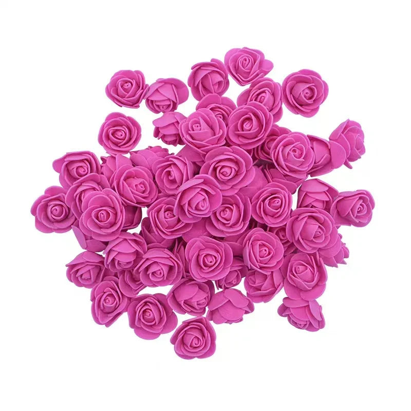 Foam Rose Head Artificial Flowers for Wedding and DIY Decor