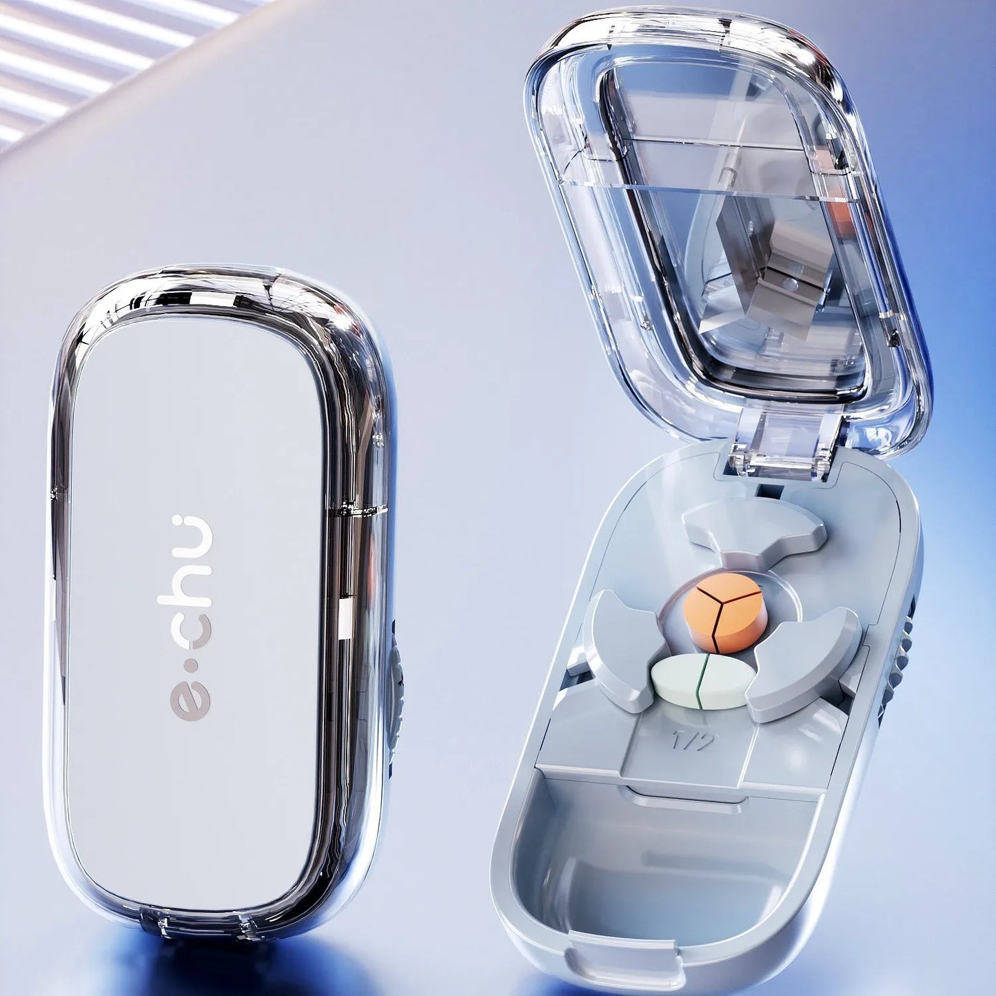 New Quartering Pill Cutter Storage Box Portable Drug Tablet Medicine Dustproof Divider Organizer Crusher Pill Cutter