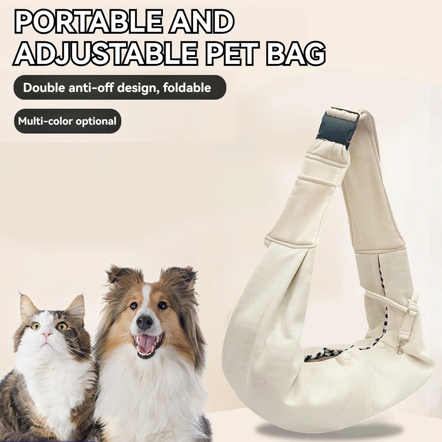 Small Pet Sling Carrier for Dogs and Cats Hands Free