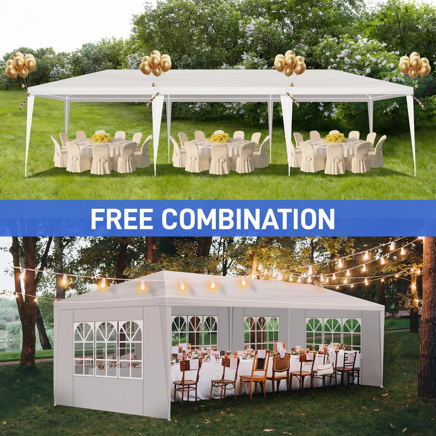 Outdoor Wedding Party Tent Gazebo Pavilion With Five Walls