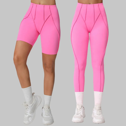 HANRANCN Seamless Yoga Shorts High Waist Quick Dry For Women