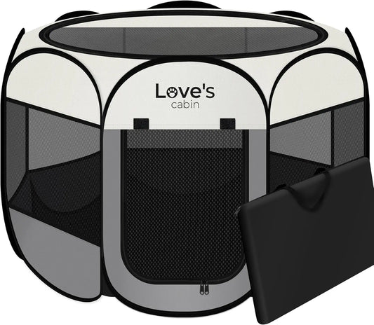 Portable Pet Playpen Foldable Dog Tent Cage Indoor Outdoor Use