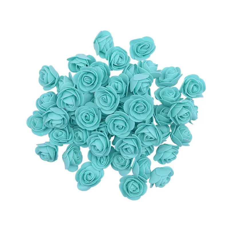 Foam Rose Head Artificial Flowers for Wedding and DIY Decor