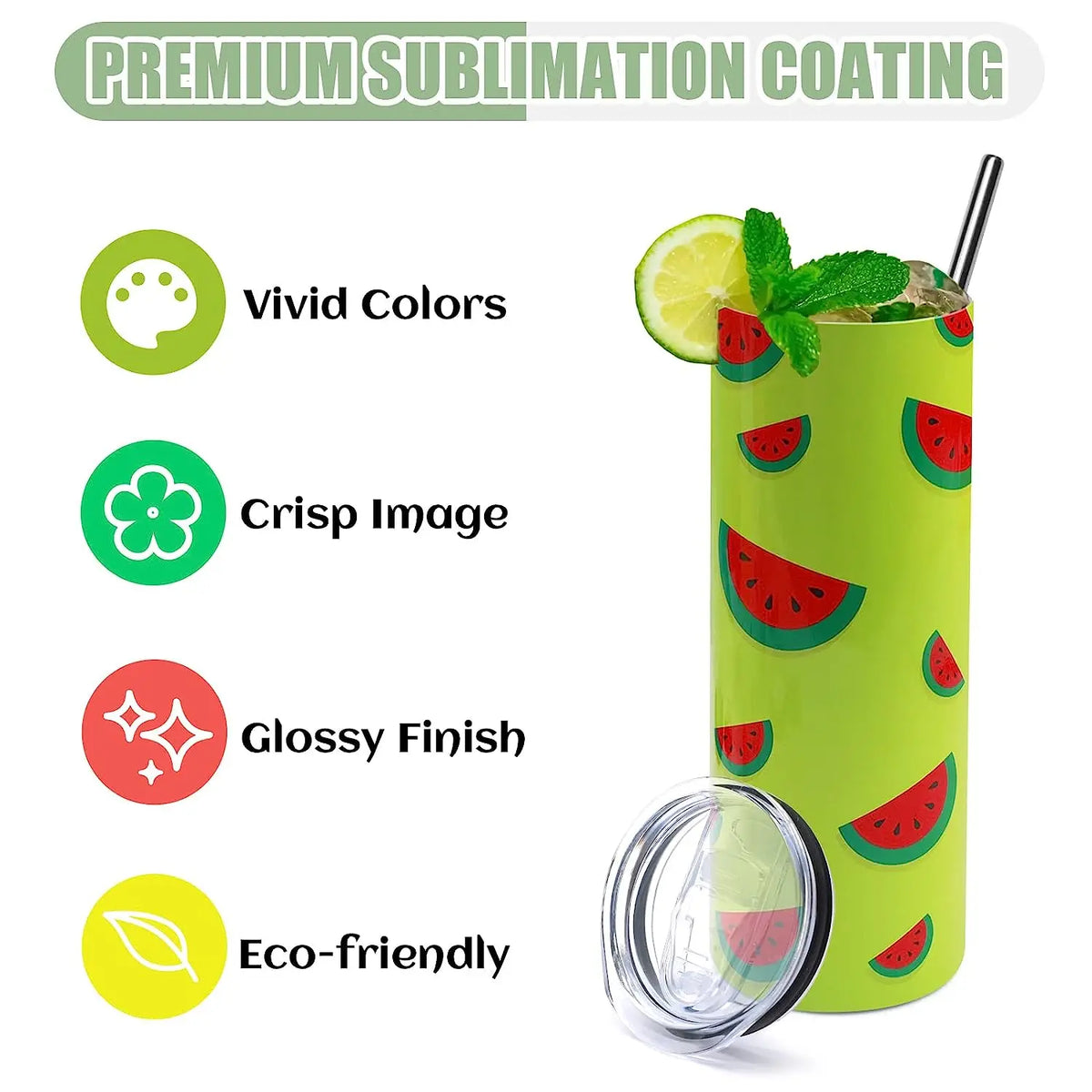HTVRONT Stainless Steel Sublimation Tumbler Blanks For Crafting